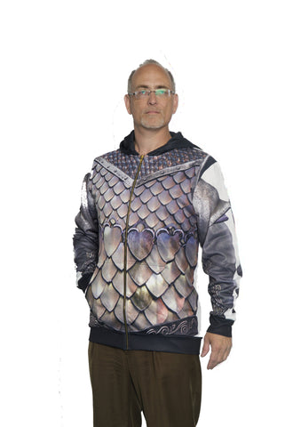 Realm Rider -- Scale Mail Armour Hoodie